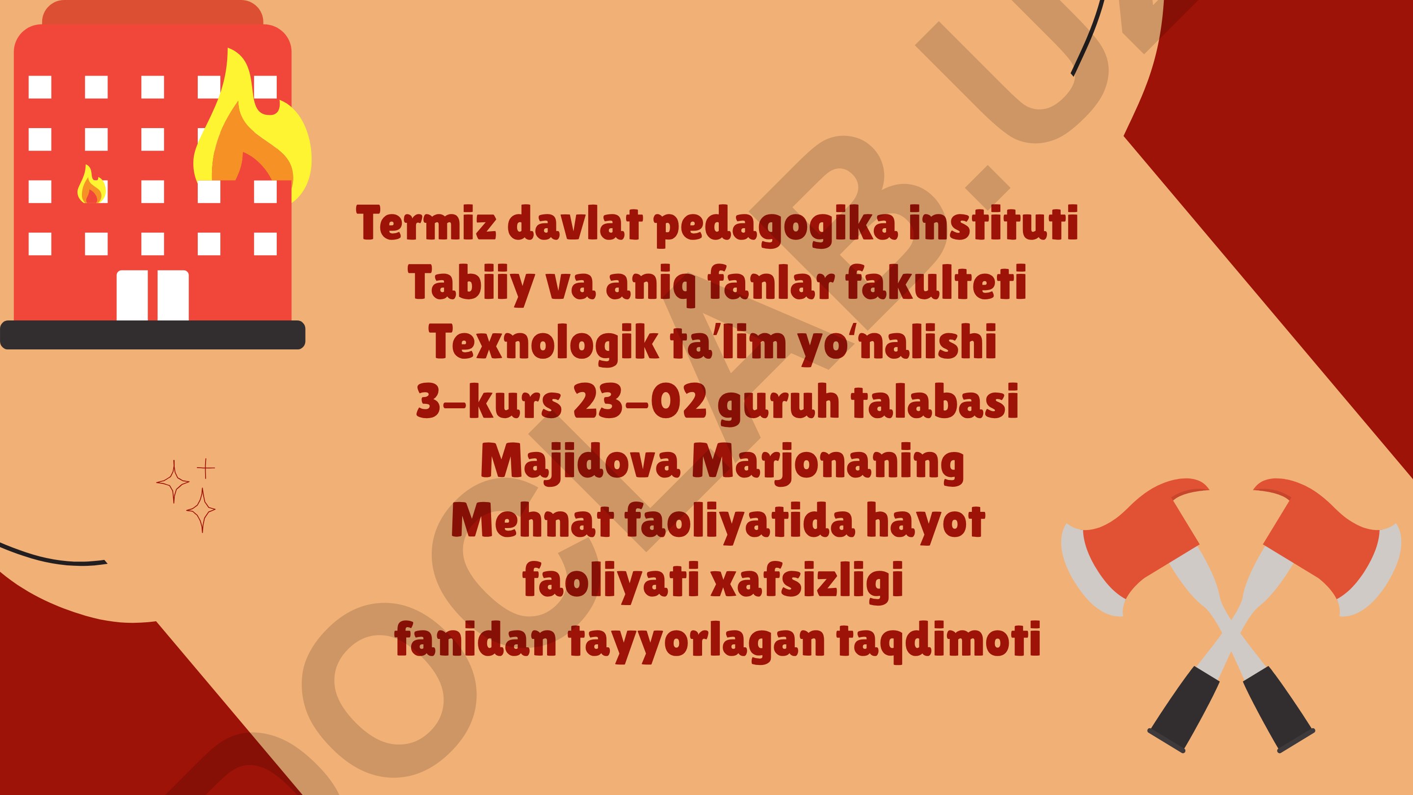 Texnogen favquloddagi vaziyatlardan aholi va hududlarni himoya qilish