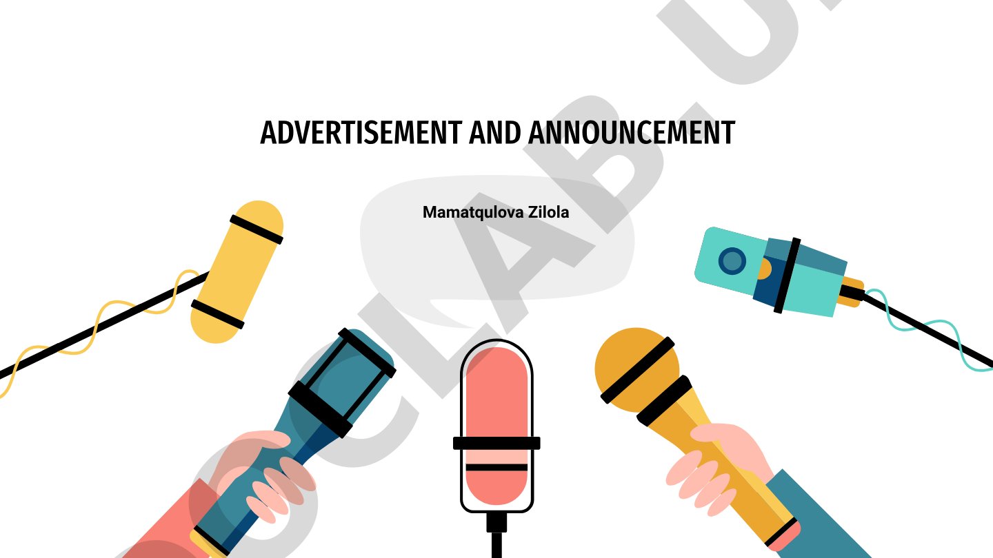 Overview of advertisement types, psychology, and effective announcement strategies