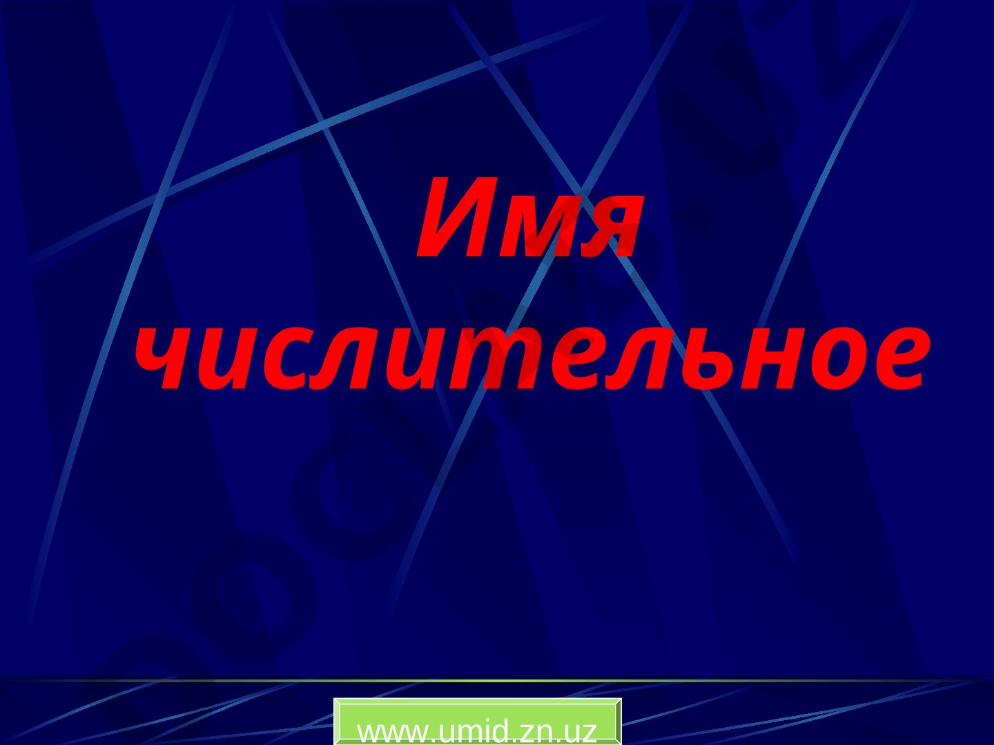Имя числительное