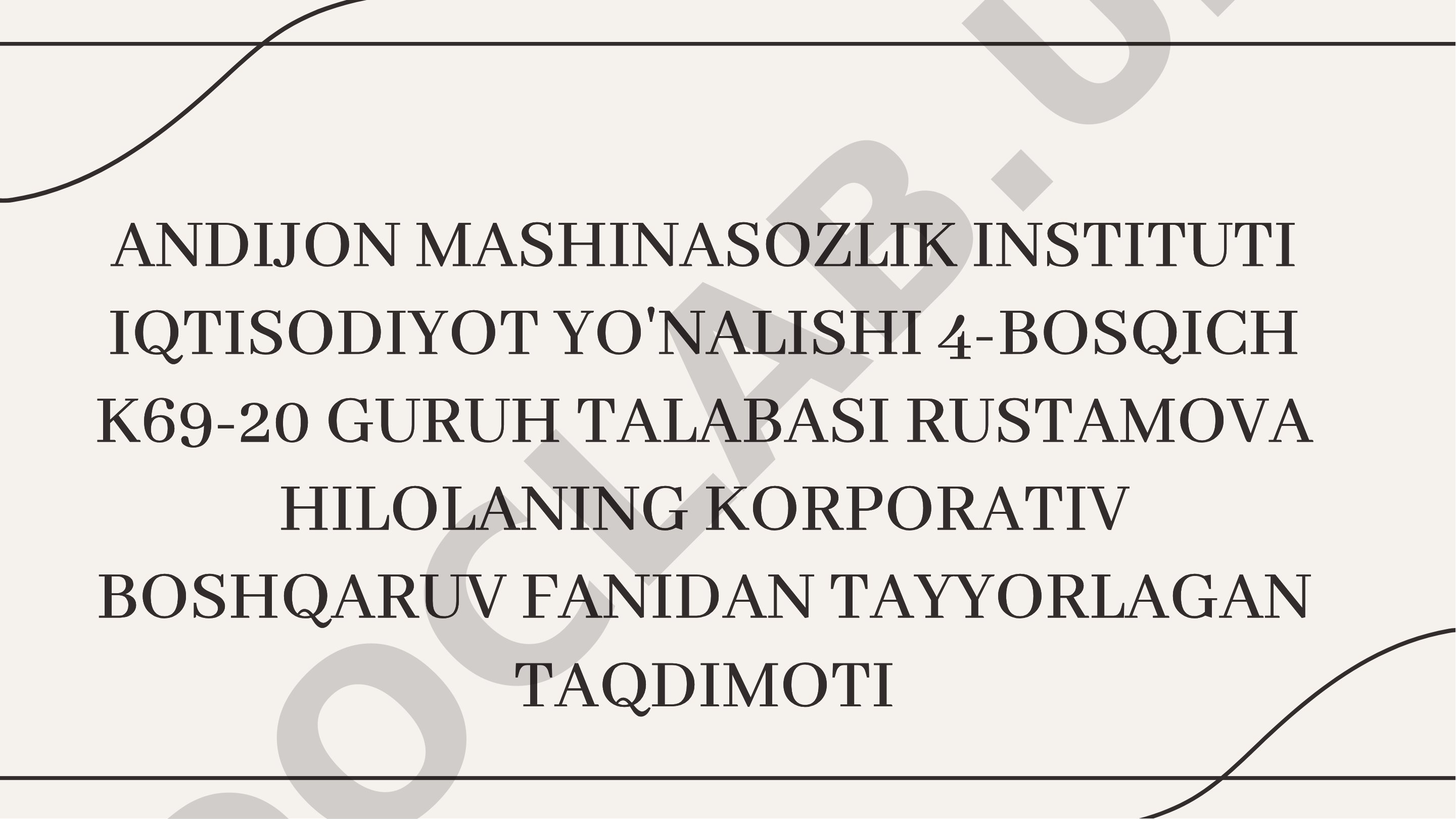 Korporatsiyalarda raqobat siyosatining ustuvor yo’nalishlari