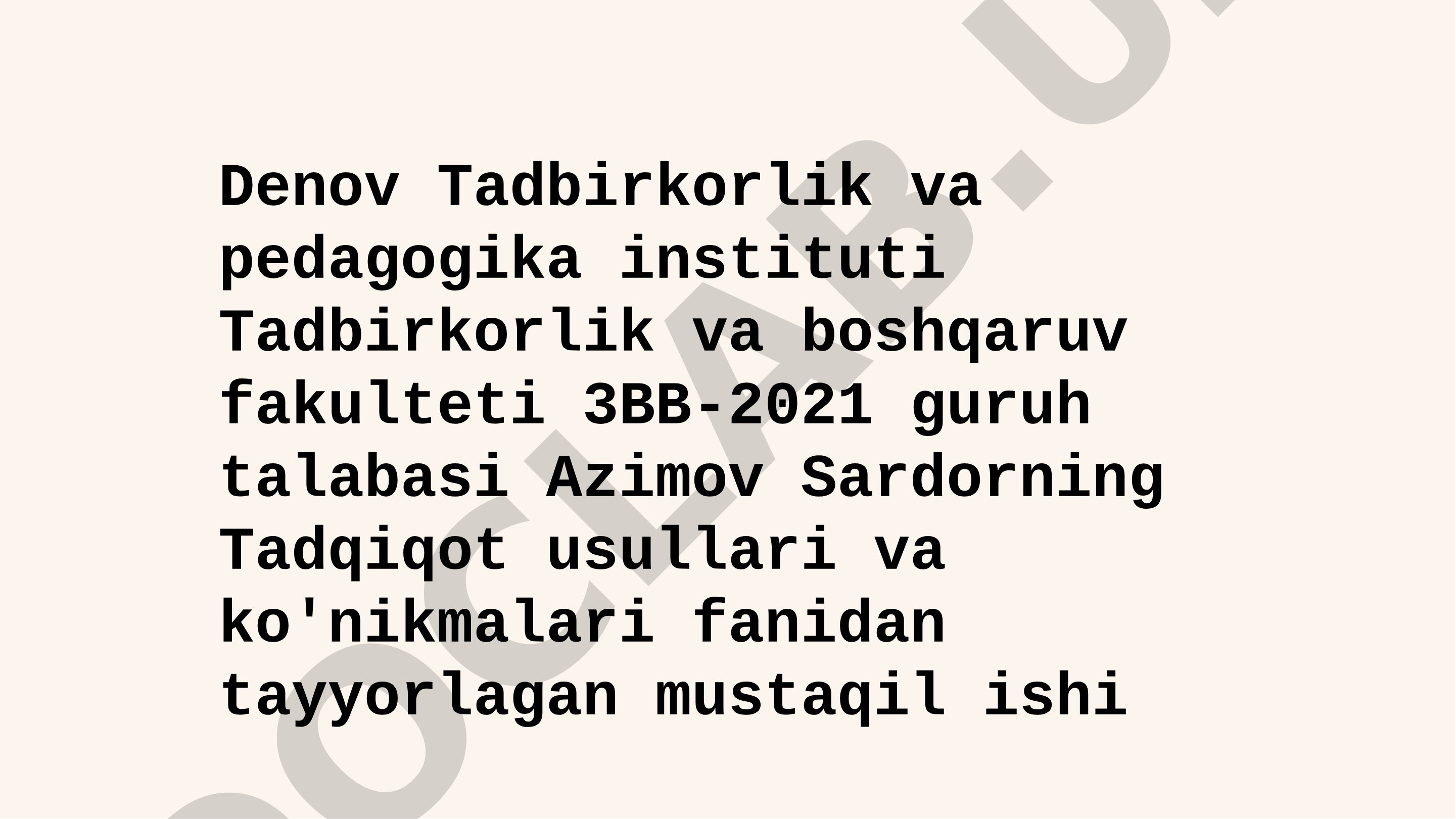 Ilmiy Tadqiqotlar Yo'nalishini Tanlash: Asosiy Usullar va Strategiyalar