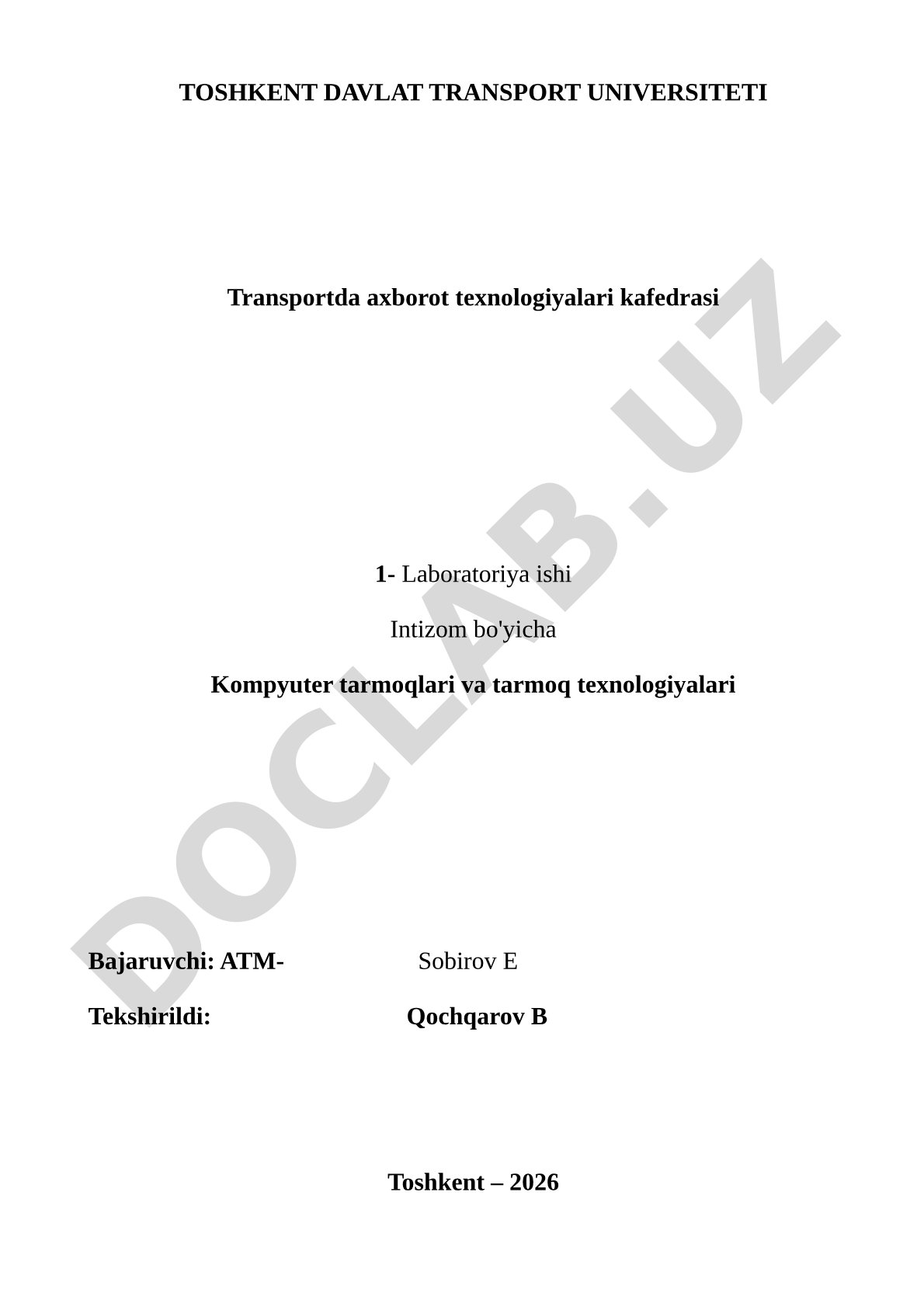 Cisco Packet Tracer dasturida RIP protokolini