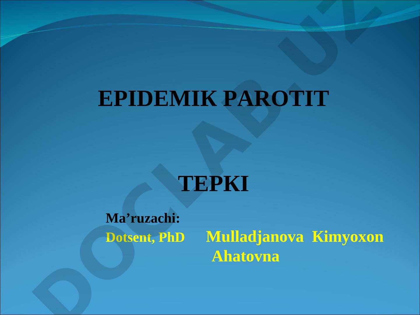 Epidemik parotit