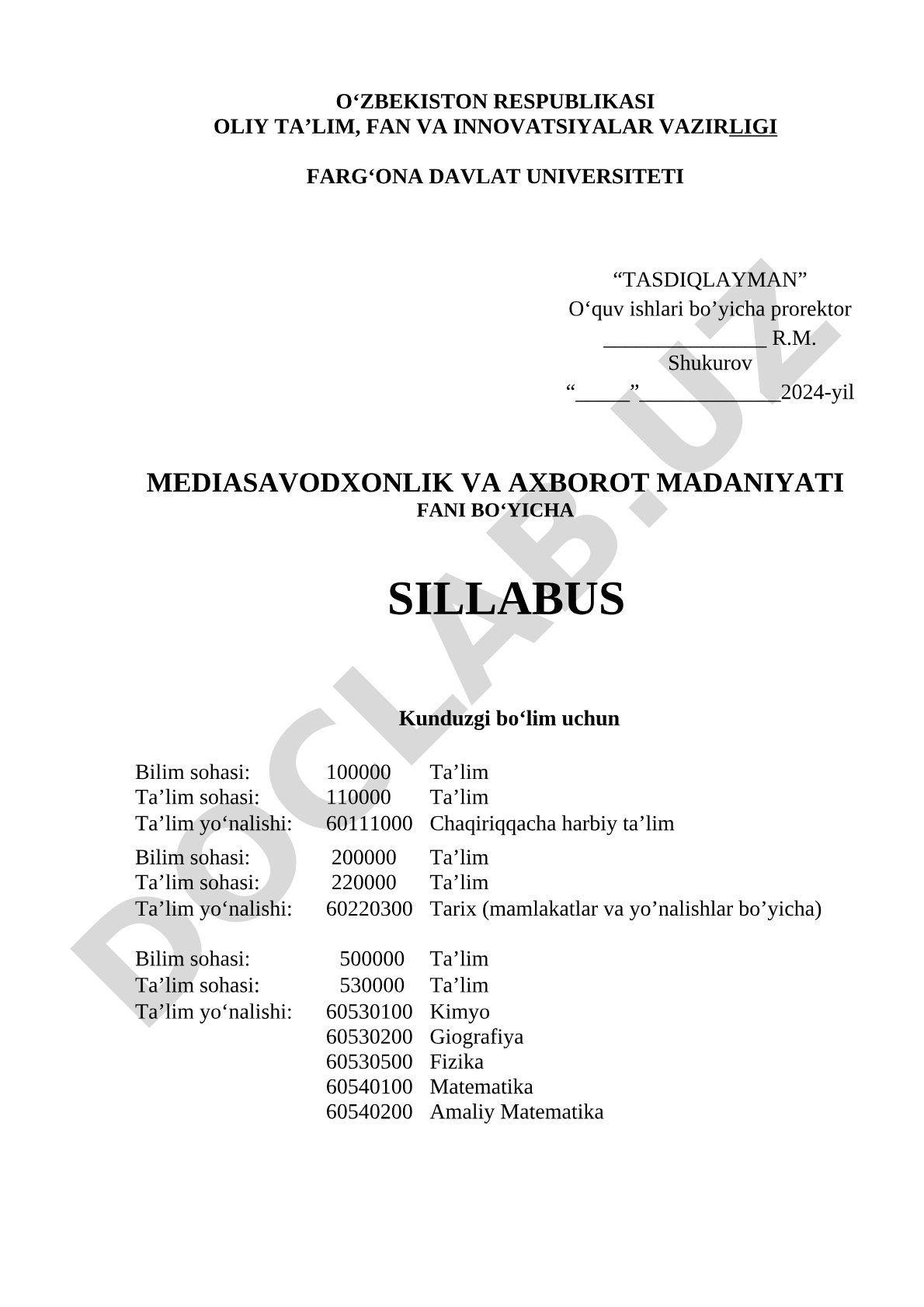Mediasavodxonlik va axborot madaniyati