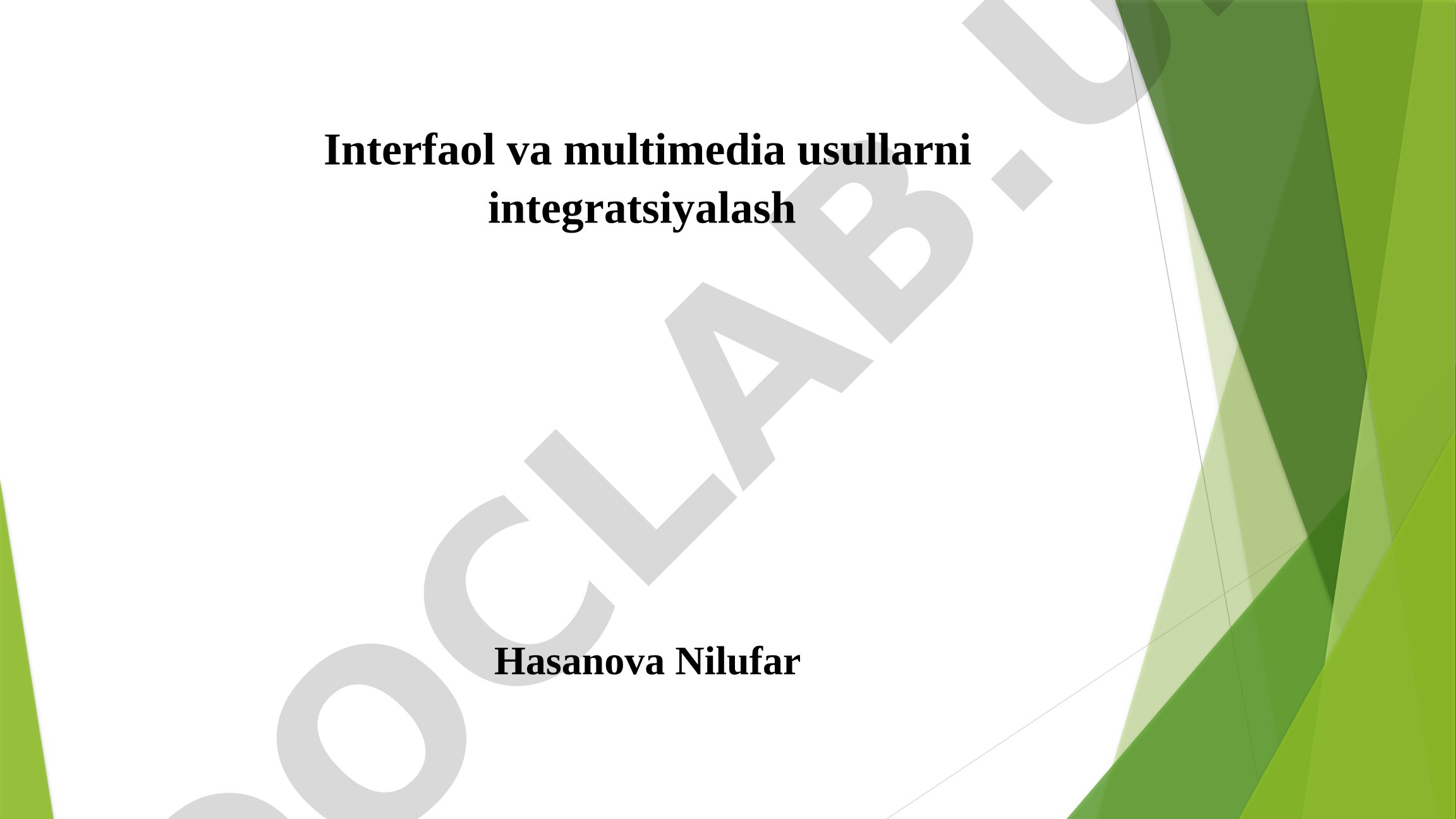 Gladiatorlar va qullar tarixini interfaol va multimedia usullarida o'qitish