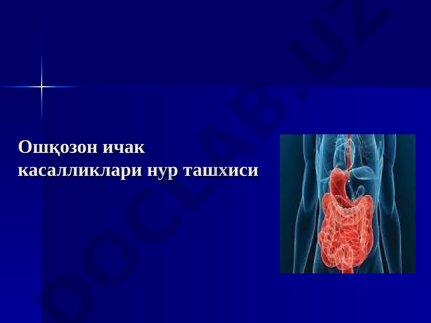 Ошқозон ичак касалликлари нур ташхиси
