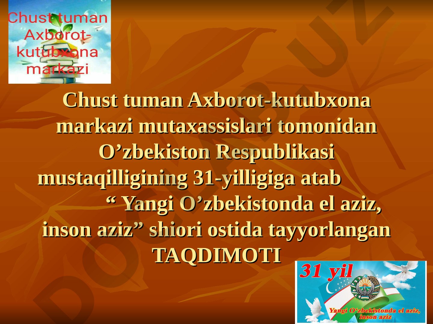 Yangi O'zbekistonda el aziz, inson aziz