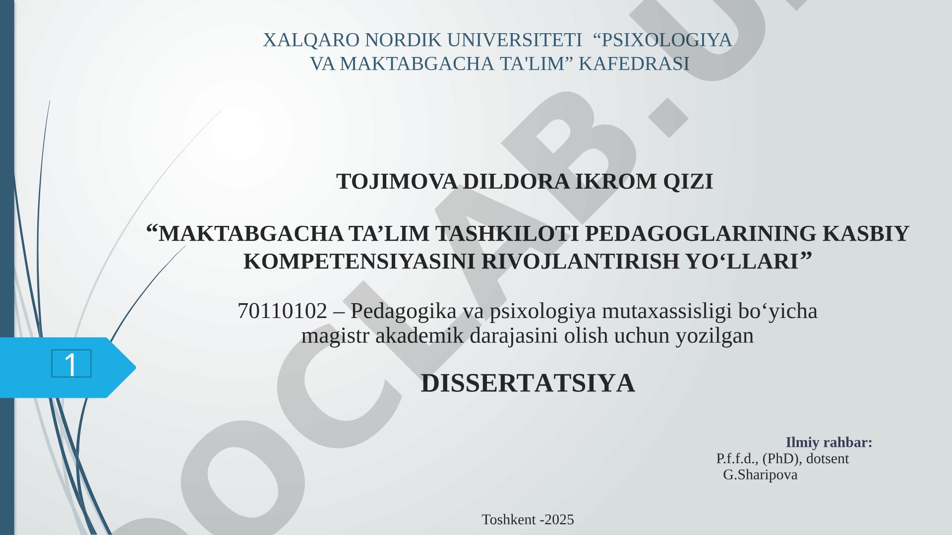 Maktabgacha ta’lim tashkiloti pedagoglarining kasbiy kompetensiyasini rivojlantirish yo‘llari