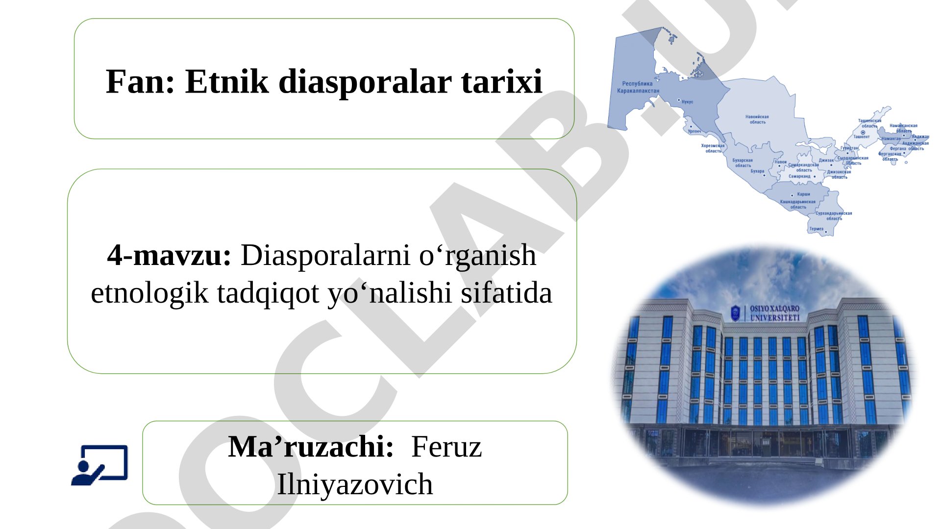 Diasporalarni o‘rganish etnologik tadqiqot yo‘nalishi sifatida