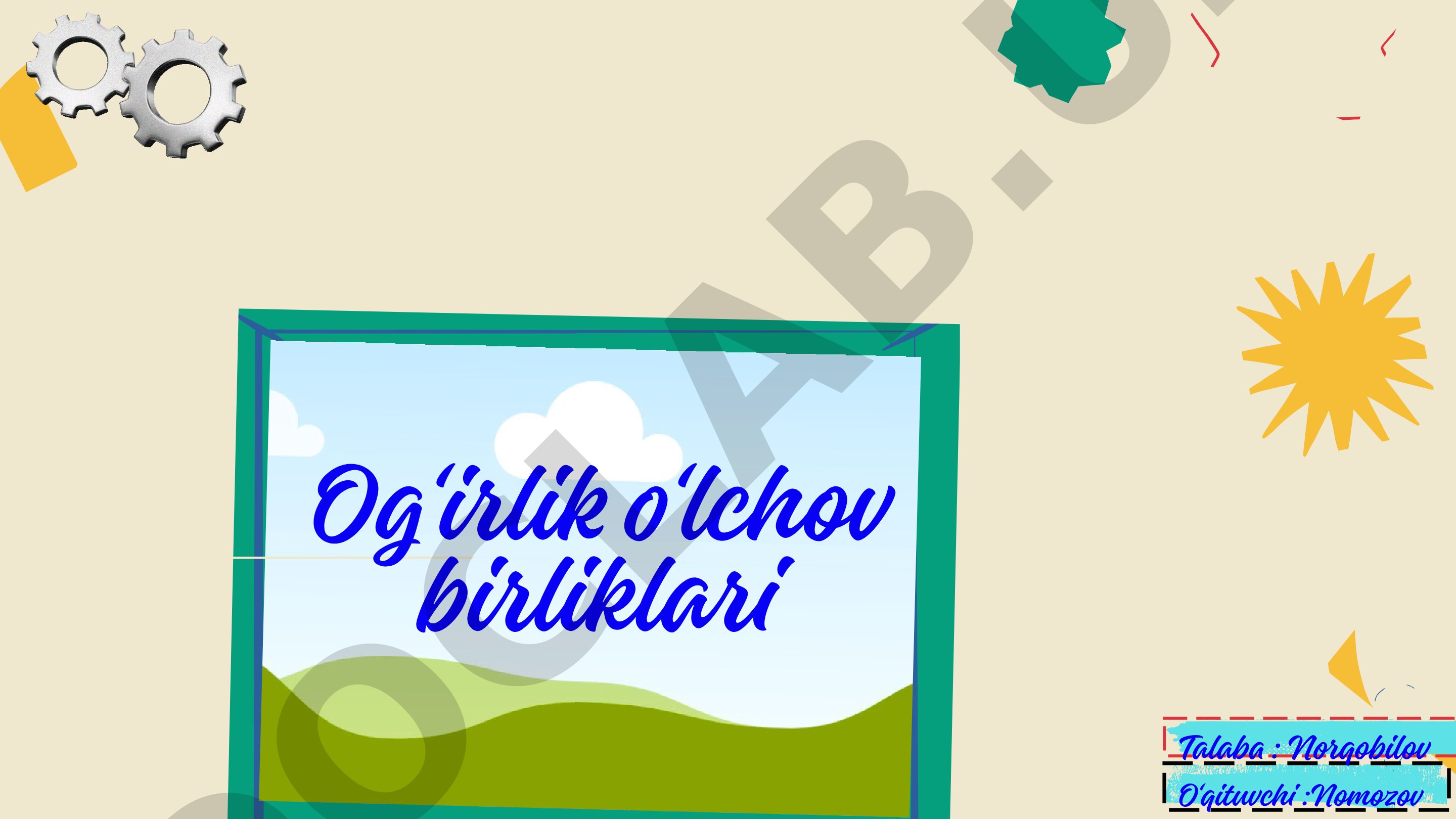 Og'irlik o'lchov birliklari