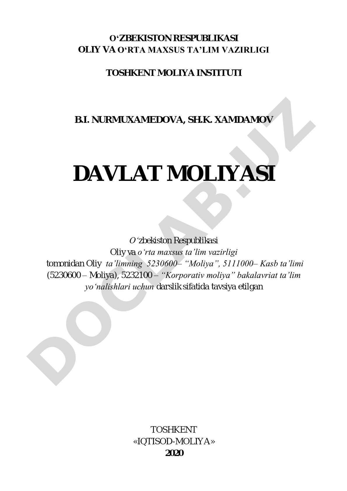 Davlat moliyasi
