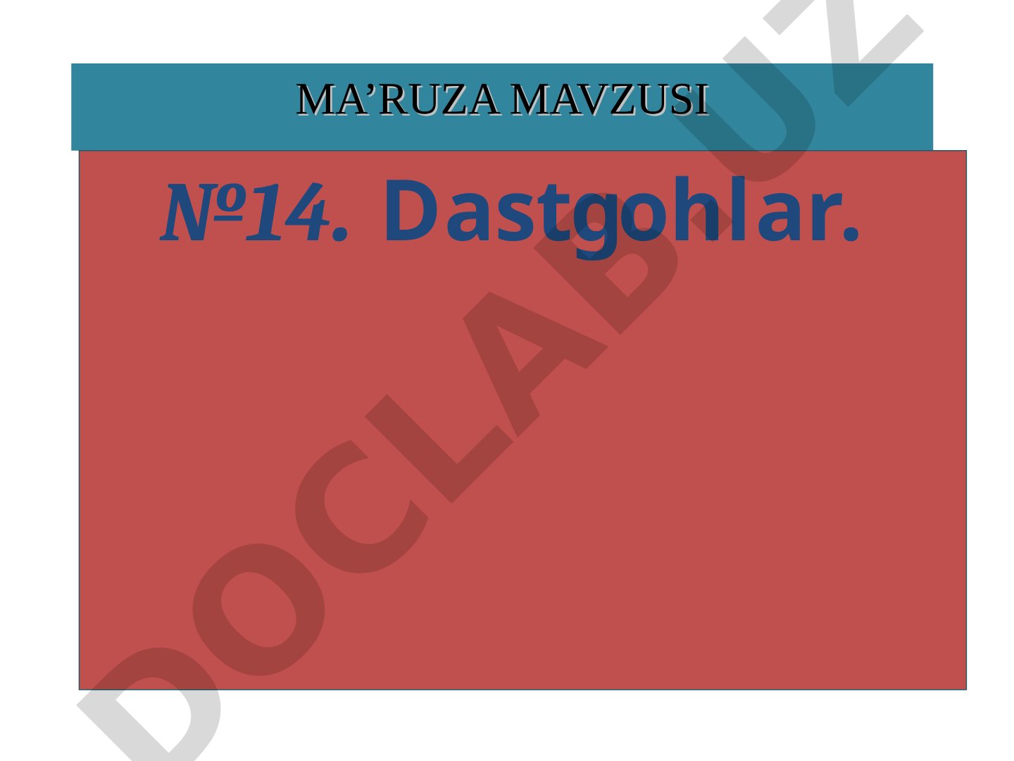 Tokarlik, frezalash va boshqa dastgoh turlari klassifikatsiyasi