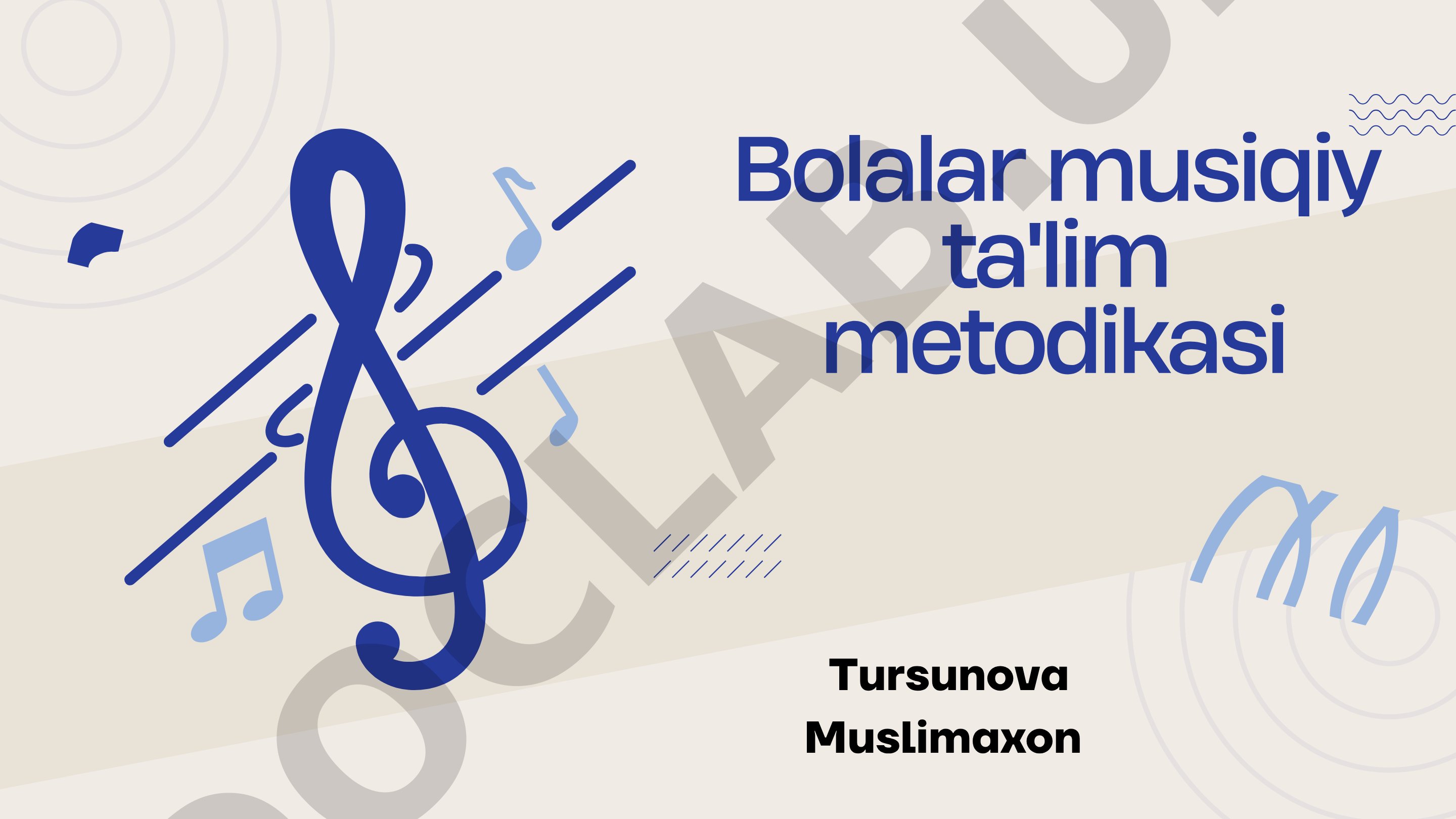 Maktabgacha ta’lim muassasalari tarbiyalanuvchilarining musiqiy tarbiyasida qo‘g‘irchoq teatrining ahamiyati