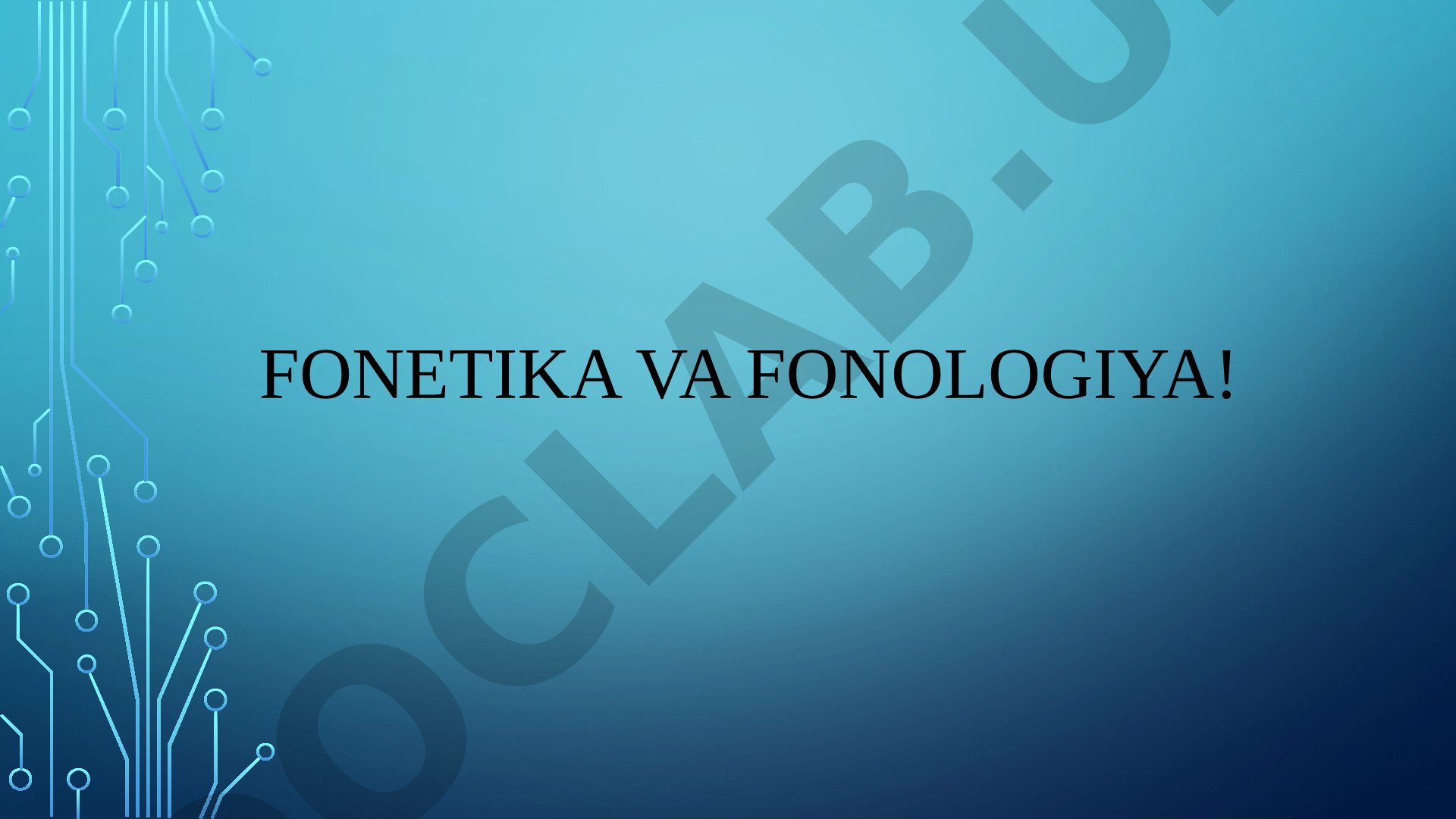 Nutq tovushlari, ularning akustik aspektlari, tasnifi hamda fonema vazifalari haqida