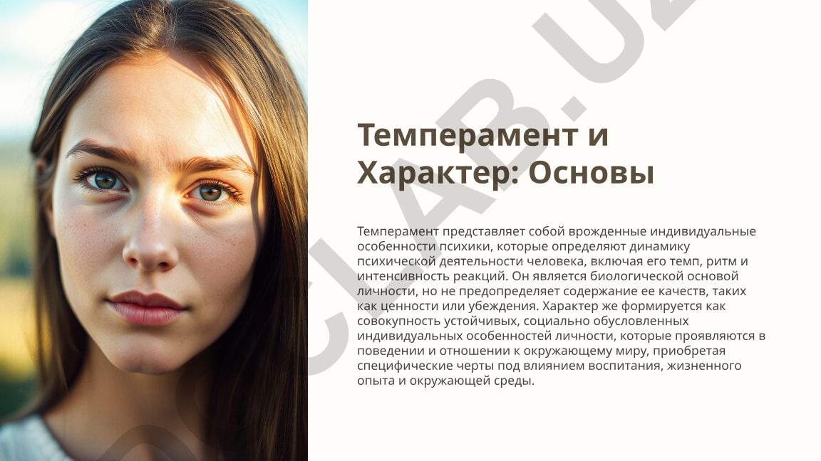 Темперамент и Характер: Основы