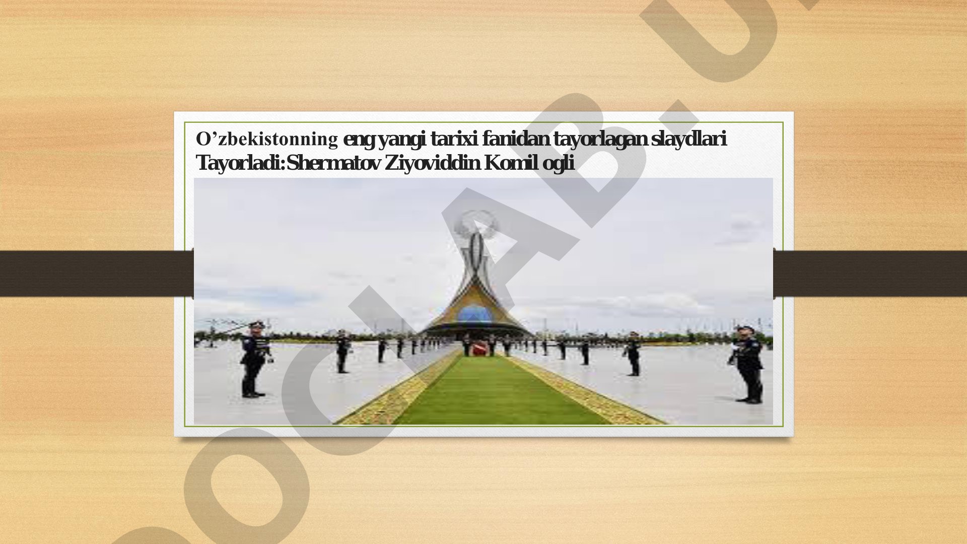 O'zbekistonning xalqaro tashkilotlari hamkorlik aloqalari