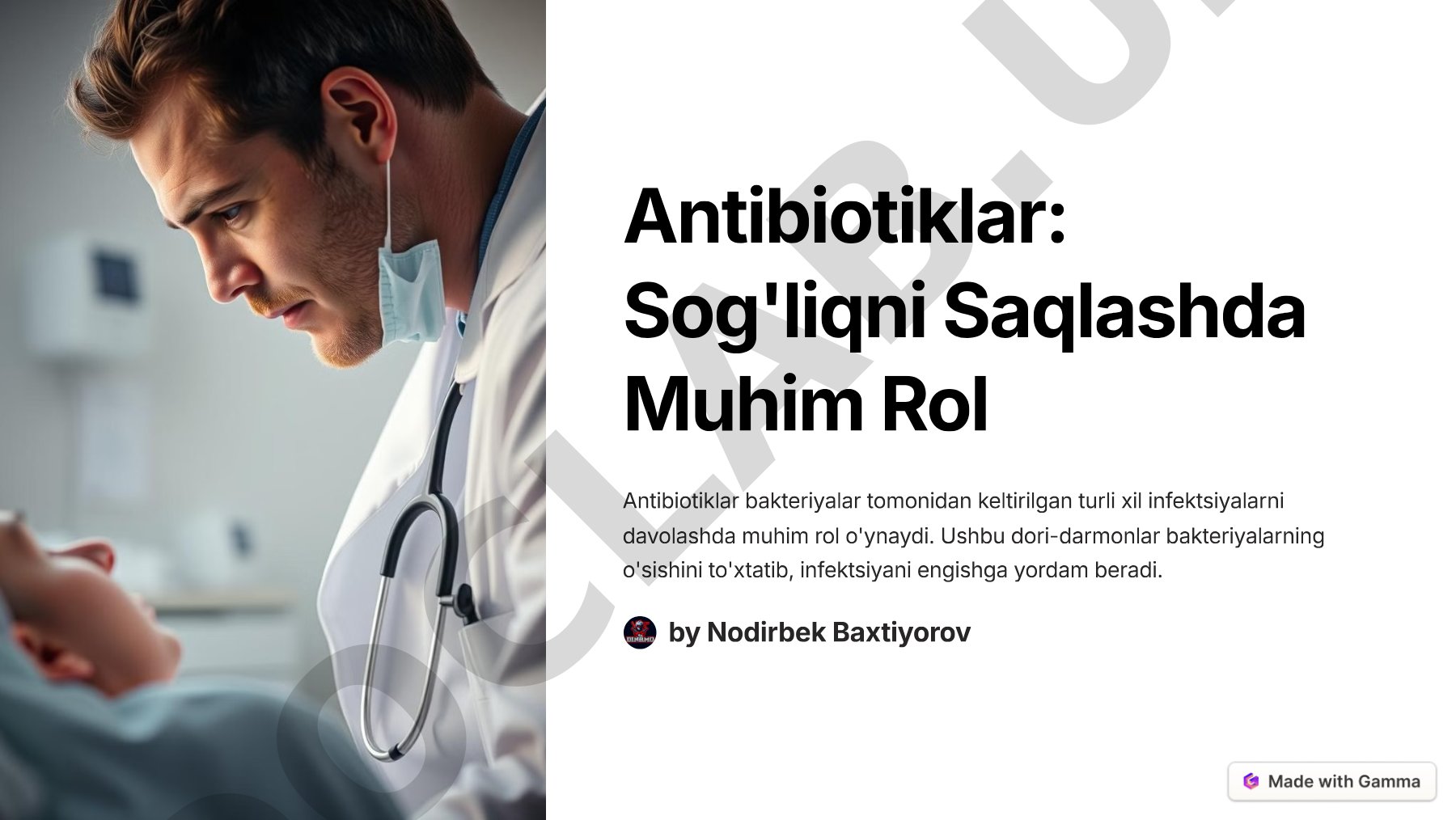 Antibiotiklar: Sog'liqni Saqlashda Muhim Rol