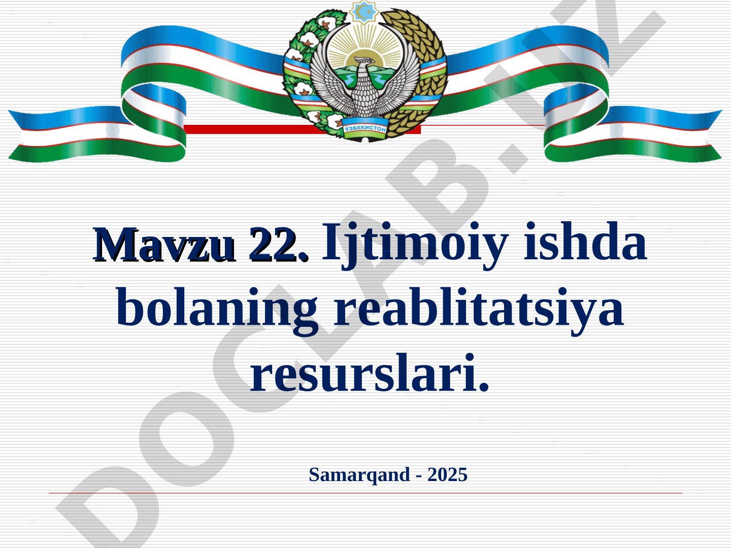Ijtimoiy ishda bolaning reabilitatsiya resurslari