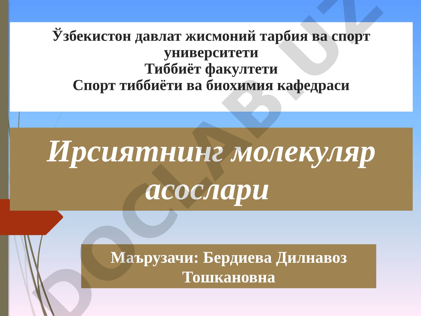 Ирсиятнинг молекуляр асослари