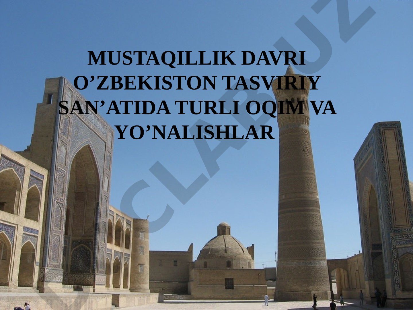 Mustaqillik davri O'zbekiston tasviriy san'atida turli oqim va yo'nalishlar