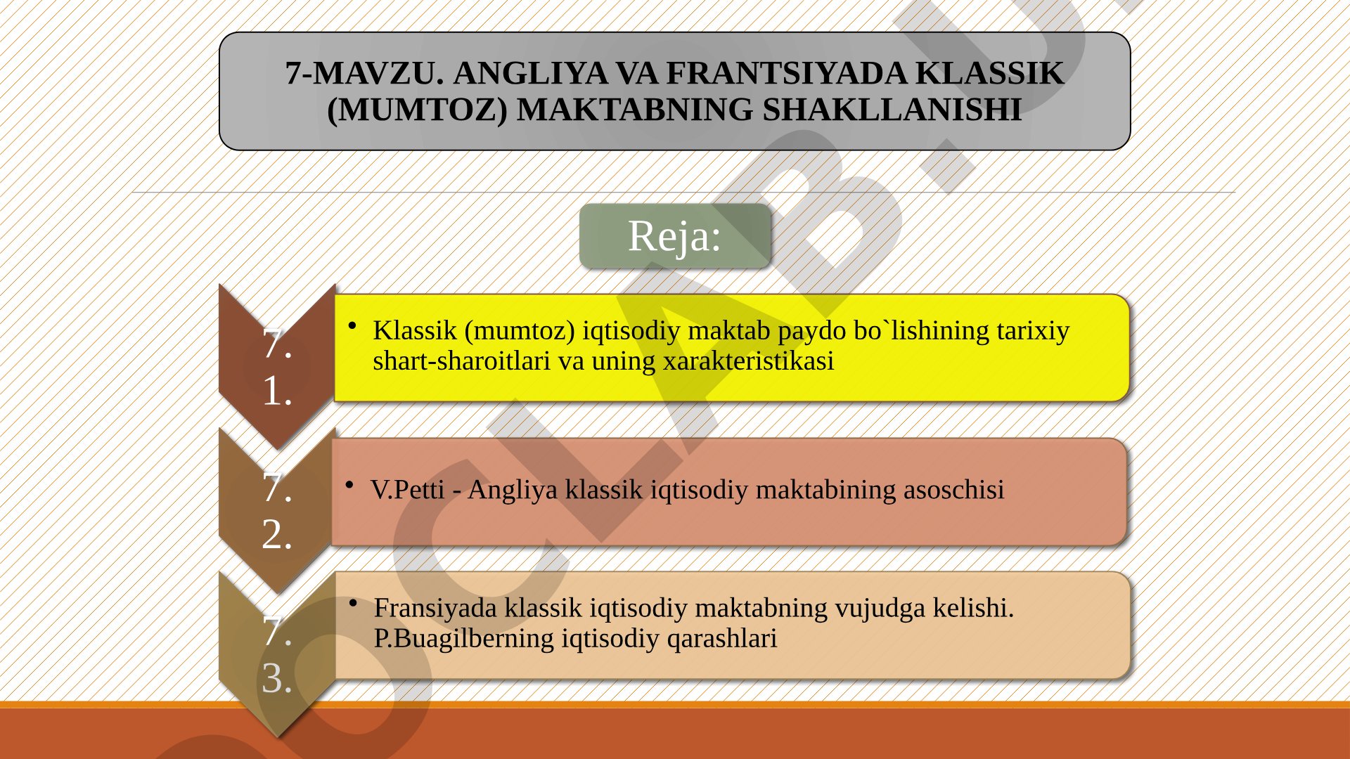 ANGLIYA VA FRANTSIYADA KLASSIK (MUMTOZ) MAKTABNING SHAKLLANISHI