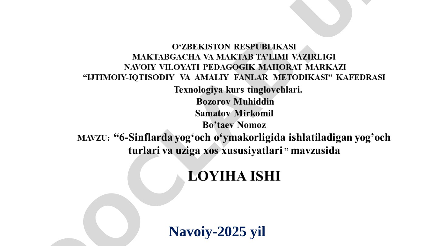 Xalq hunarmandchiligi asosida texnologiya ta'limi