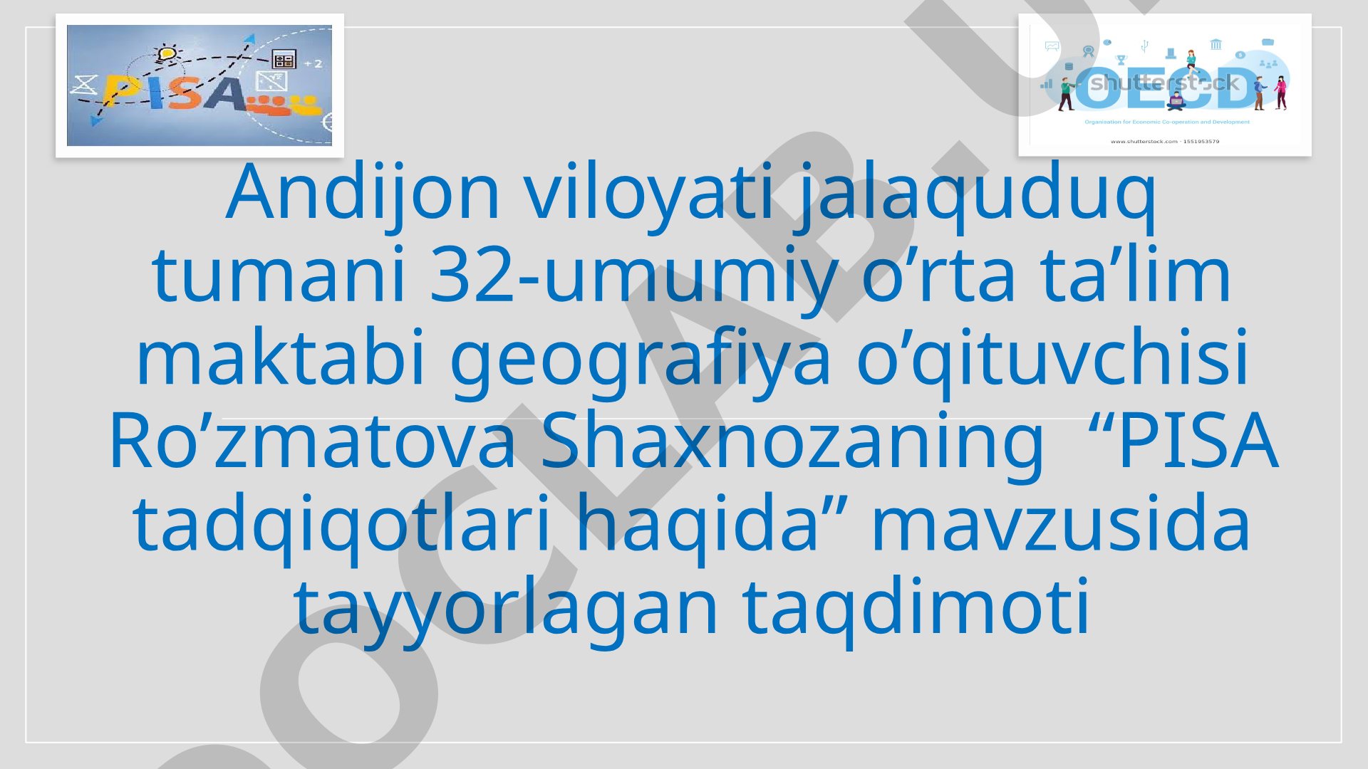 PISA tadqiqotlari haqida