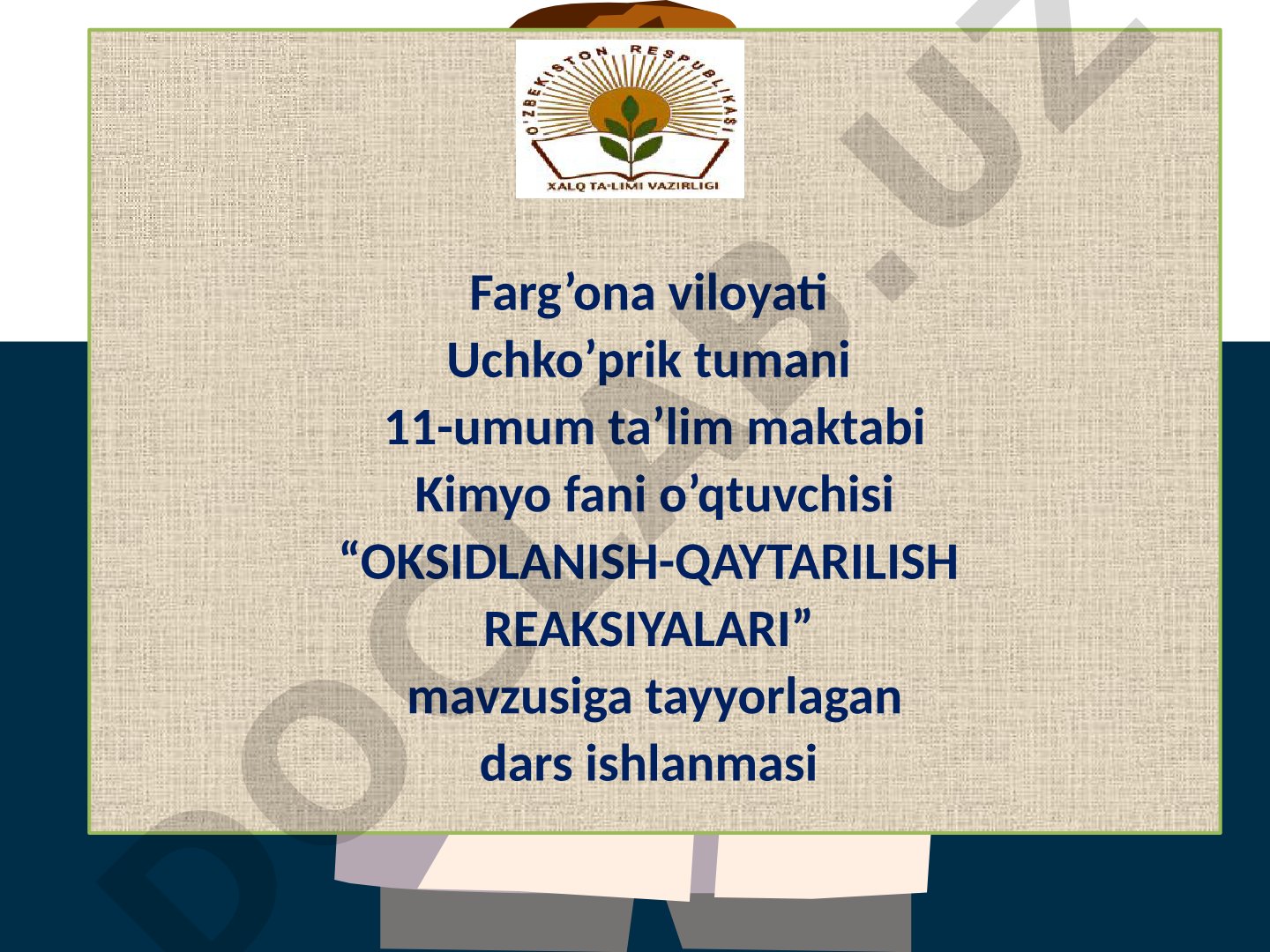 Oksidlanish-qaytarilish reaksiyalarining mohiyati, turlari va muhit ta'siri haqida