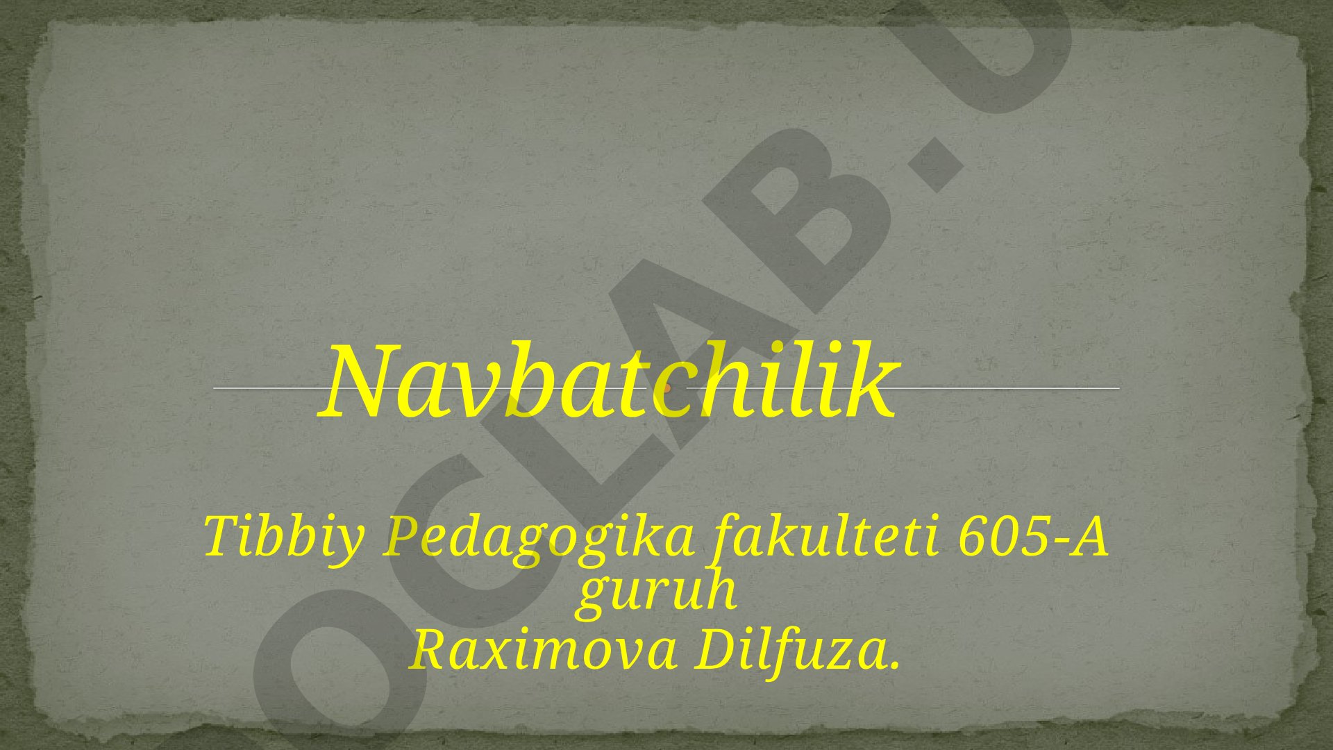 Hayrullayeva Ra'no revmatoid artrit klinik holati