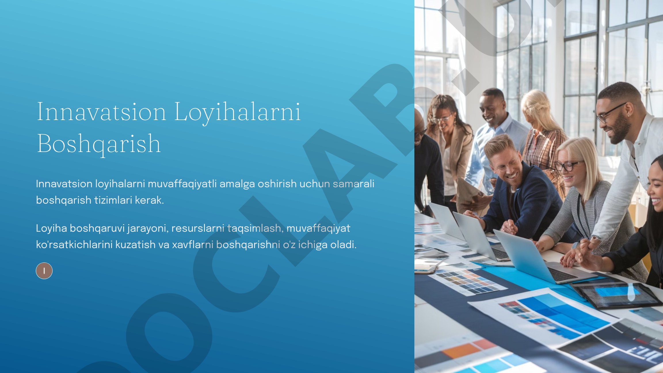Innovatsion loyihalarni boshqarish tizimlari, printsiplari va muvaffaqiyat omillari