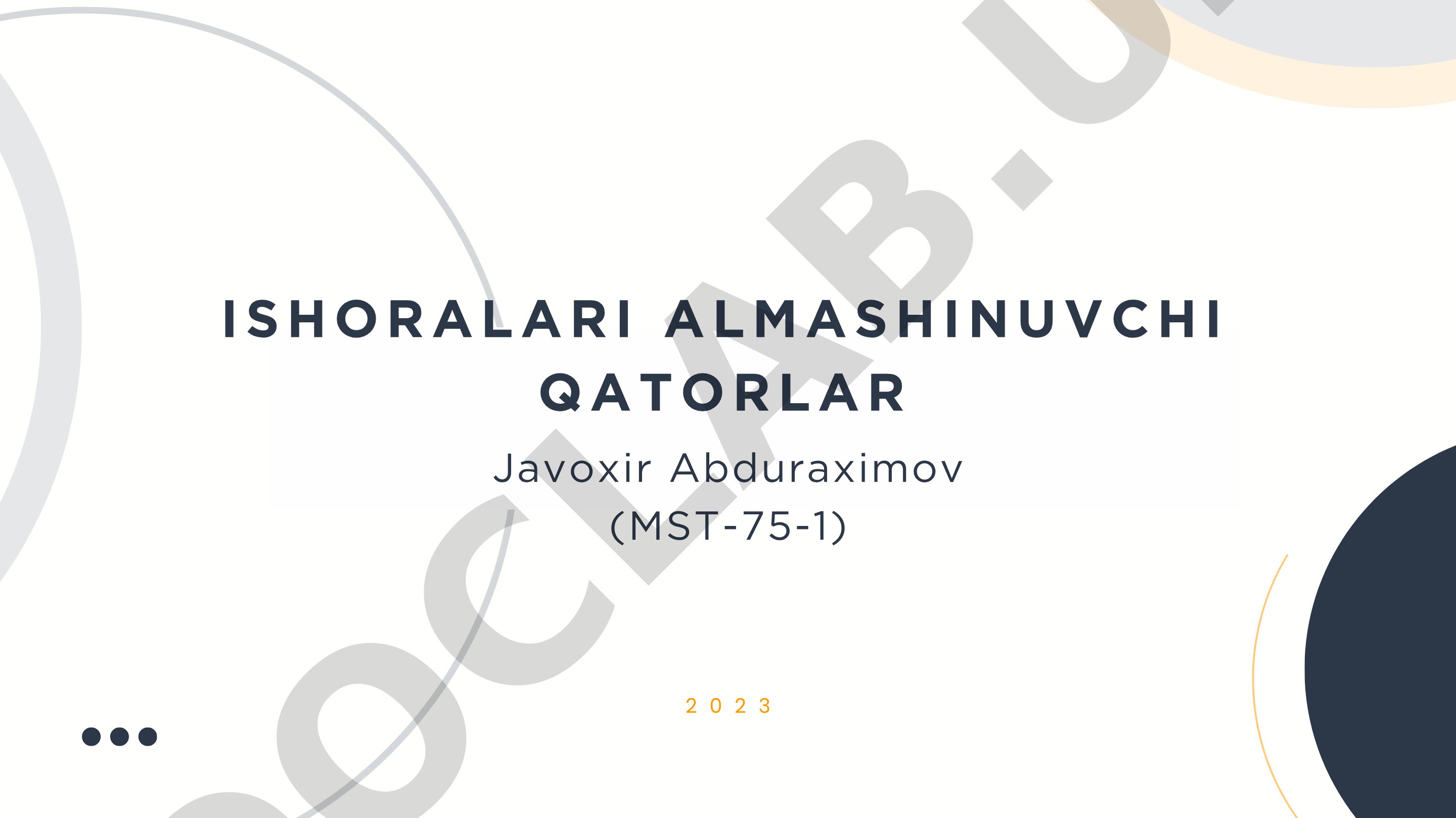 Ishoralari almashinuvchi qatorlar