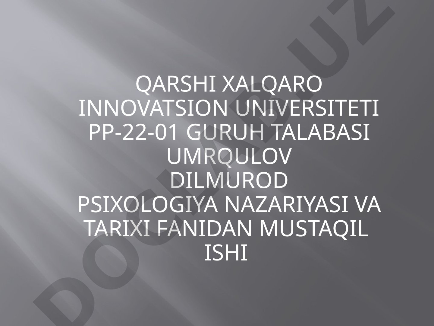 Psixologning kasbiy o'zini o'zi anglashning axloqiy jihatlari