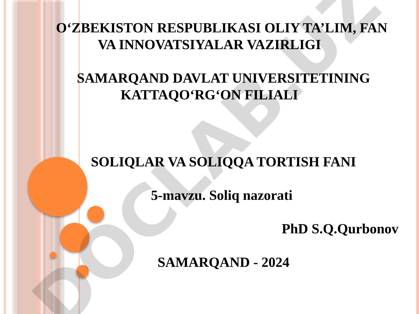 Soliq nazorati