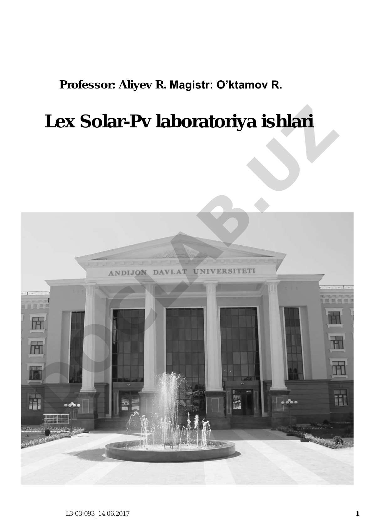 Lex Solar-Pv laboratoriya ishlari