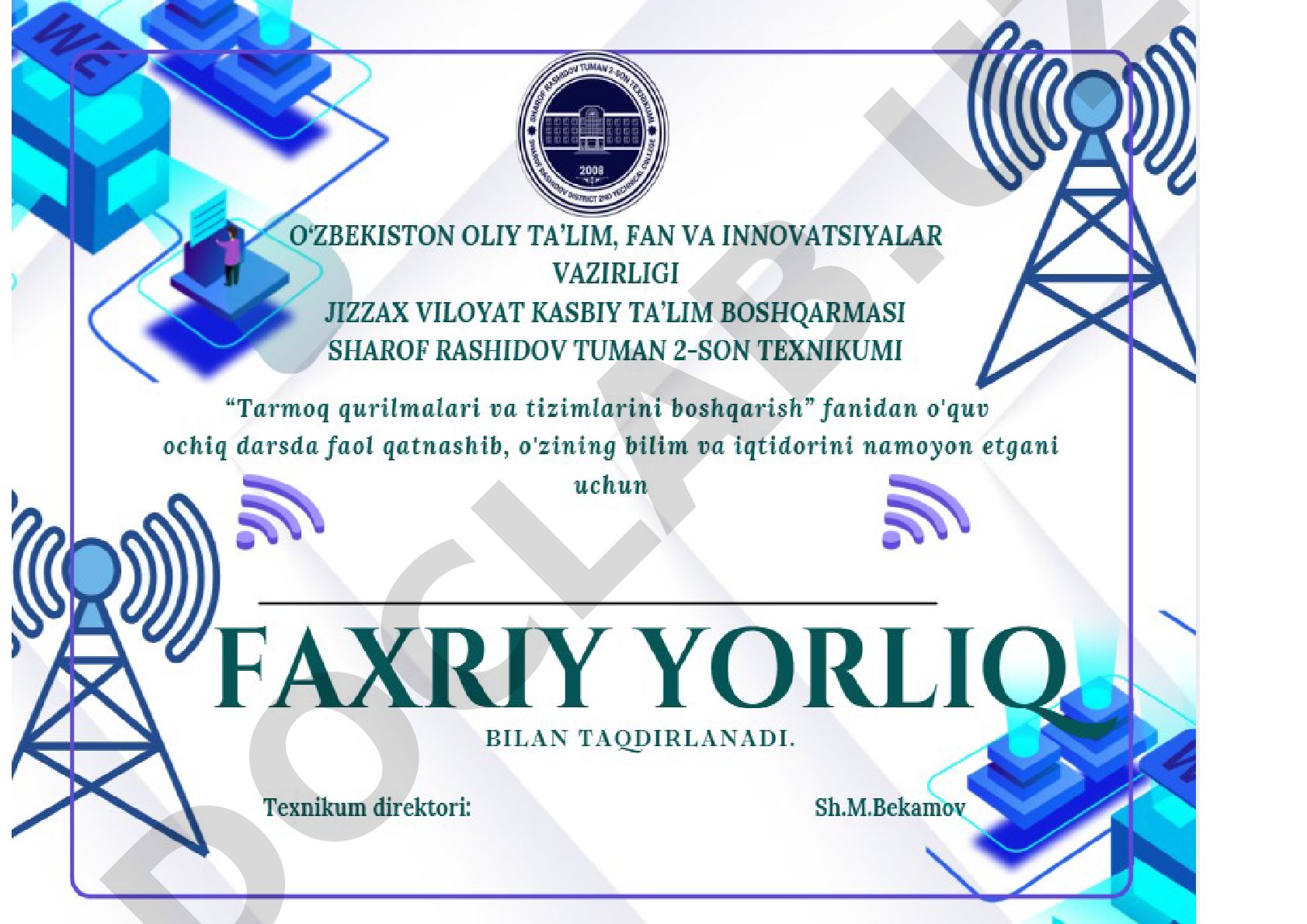 FAXRIY YORLIQ