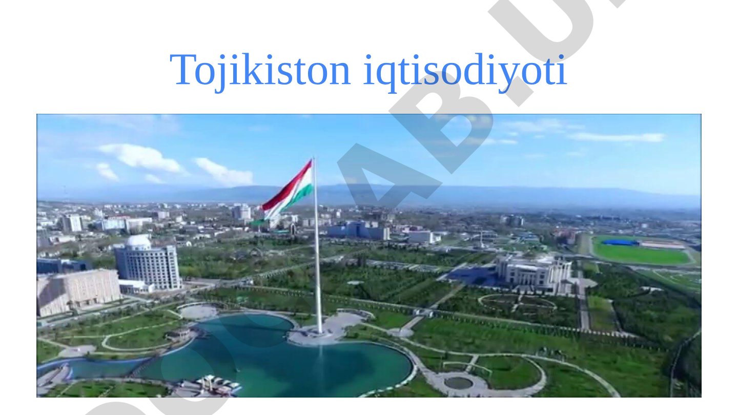 Tojikiston iqtisodiyoti