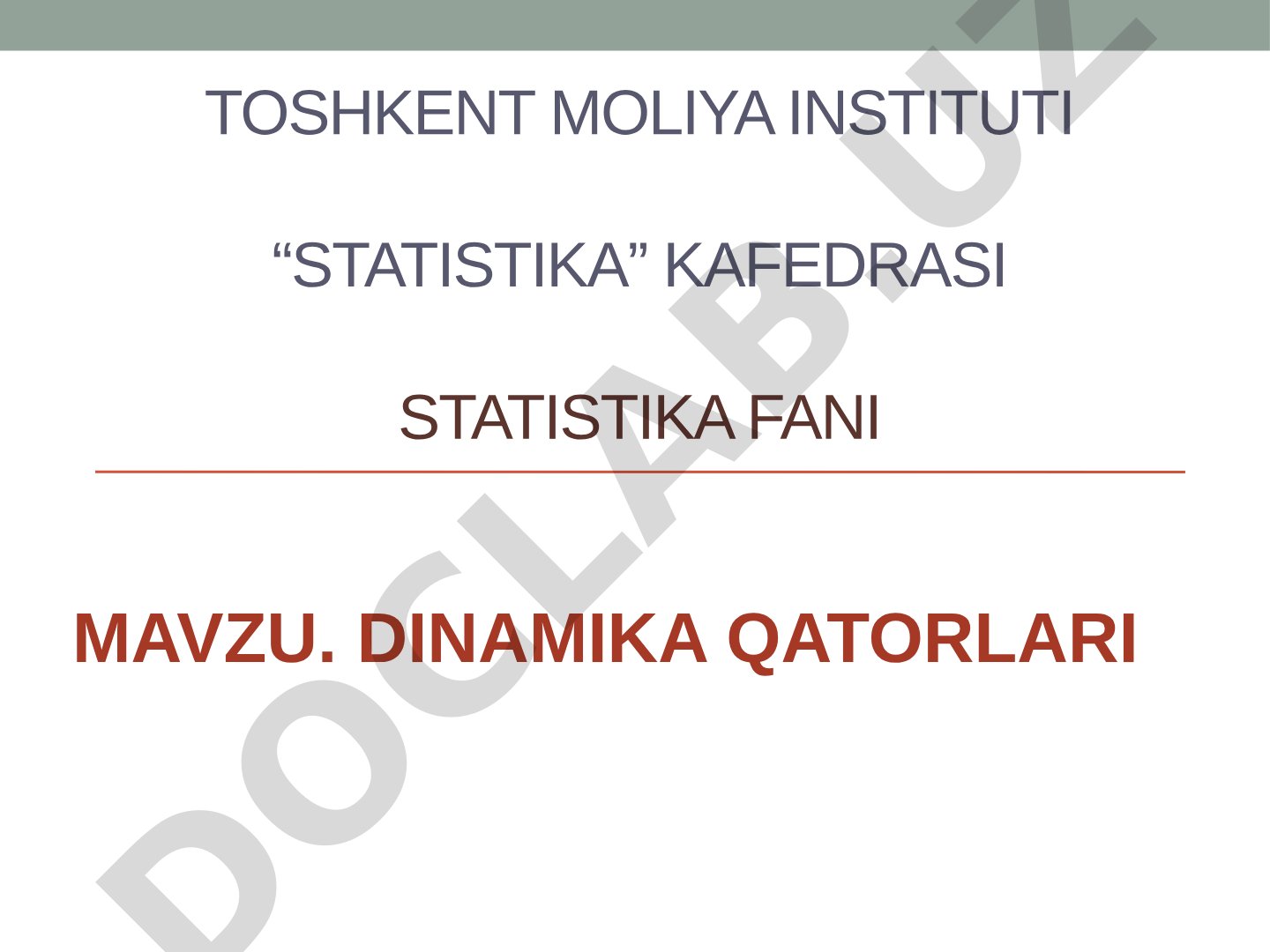 Dinamika qatorlari