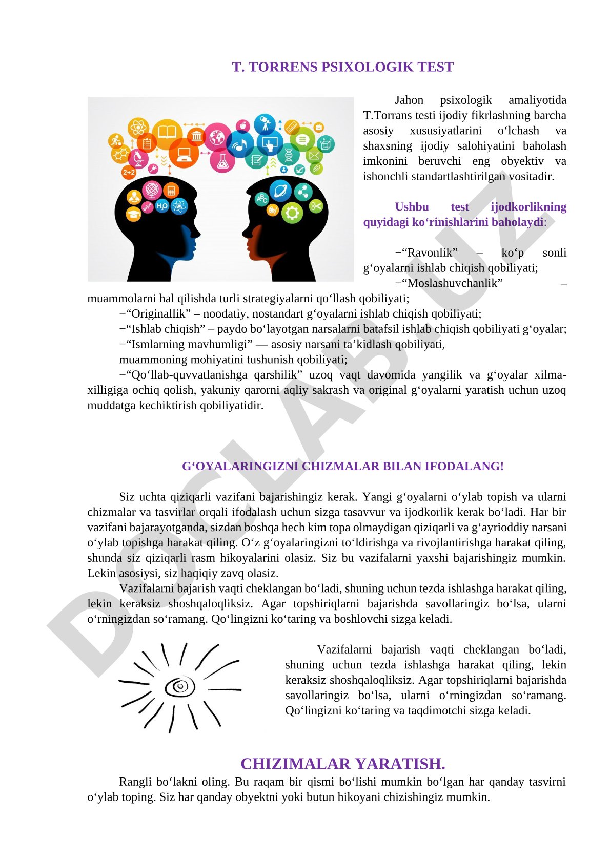 T. Torrens psixologik test
