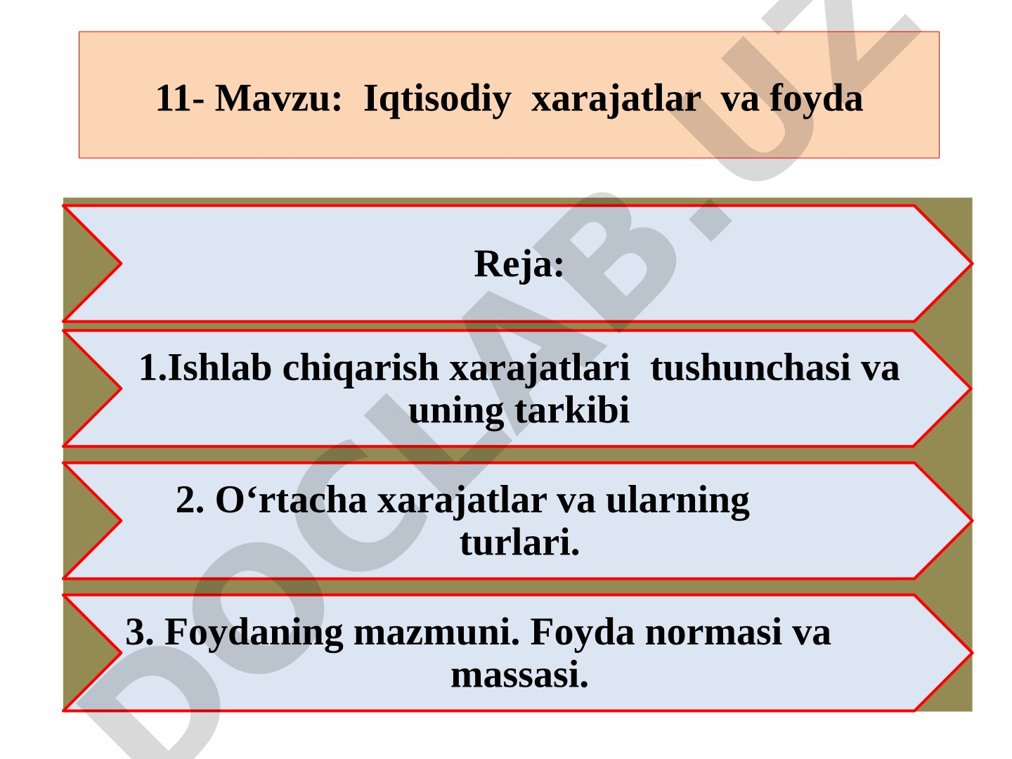 Iqtisodiy xarajatlar va foyda