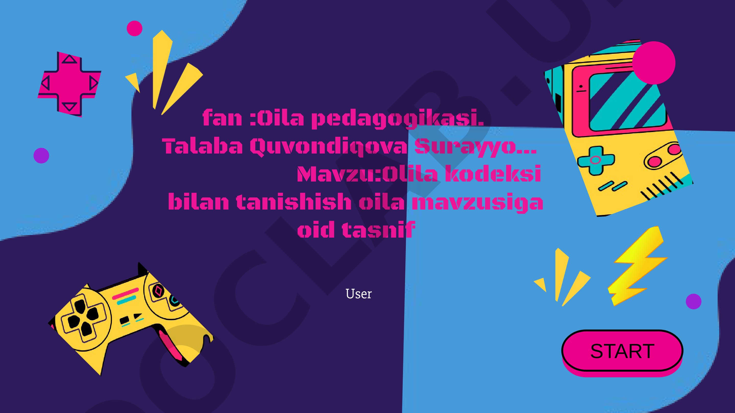 Olila kodeksi bilan tanishish oila mavzusiga oid tasnif