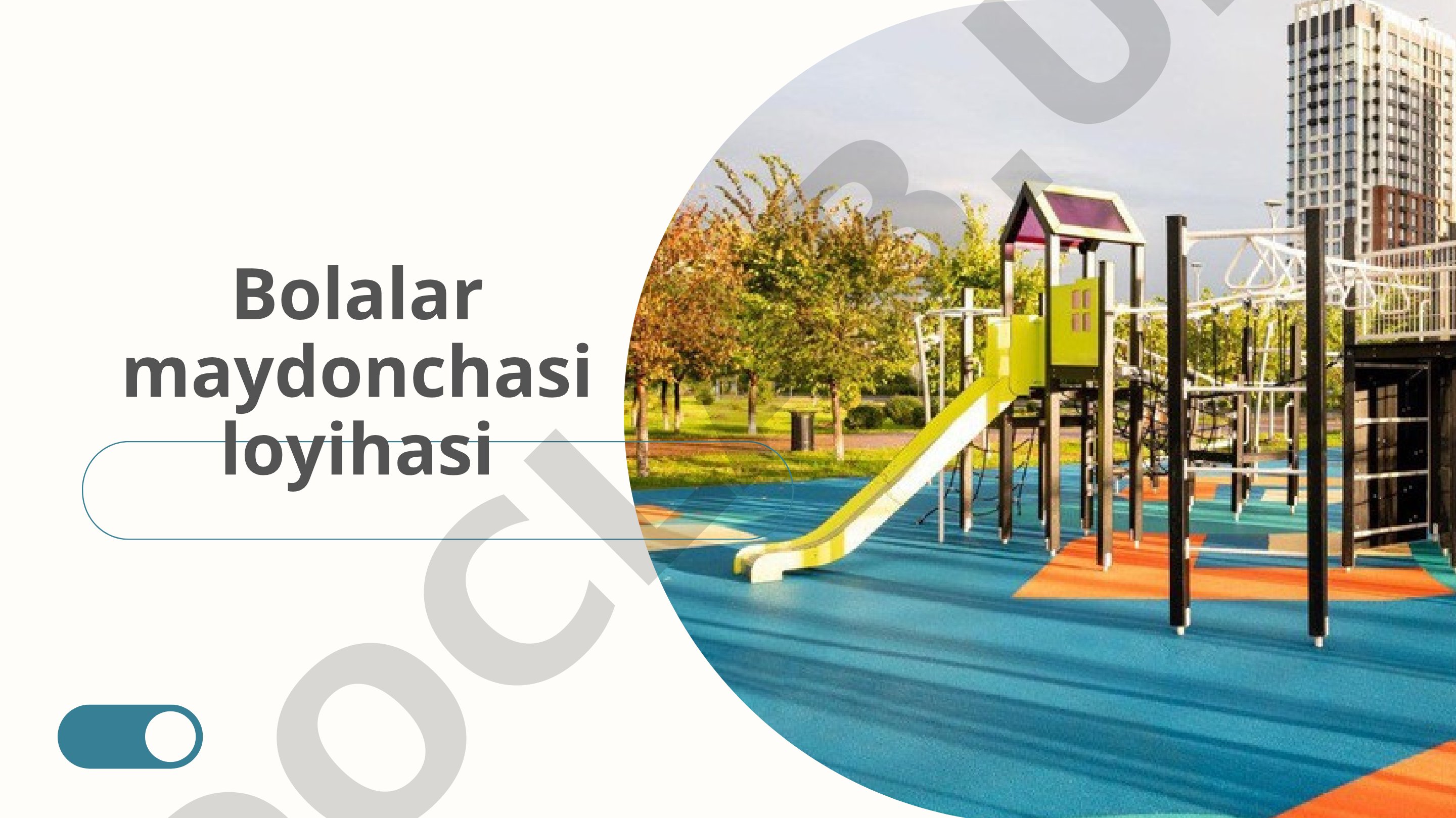 Bolalar maydonchasi loyihasi