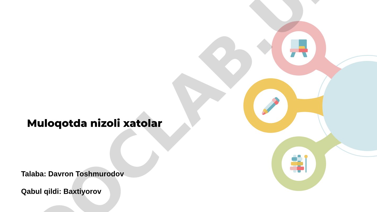Muloqotda nizoli xatolar, noto'g'ri muloqot va tushunmovchilik haqida
