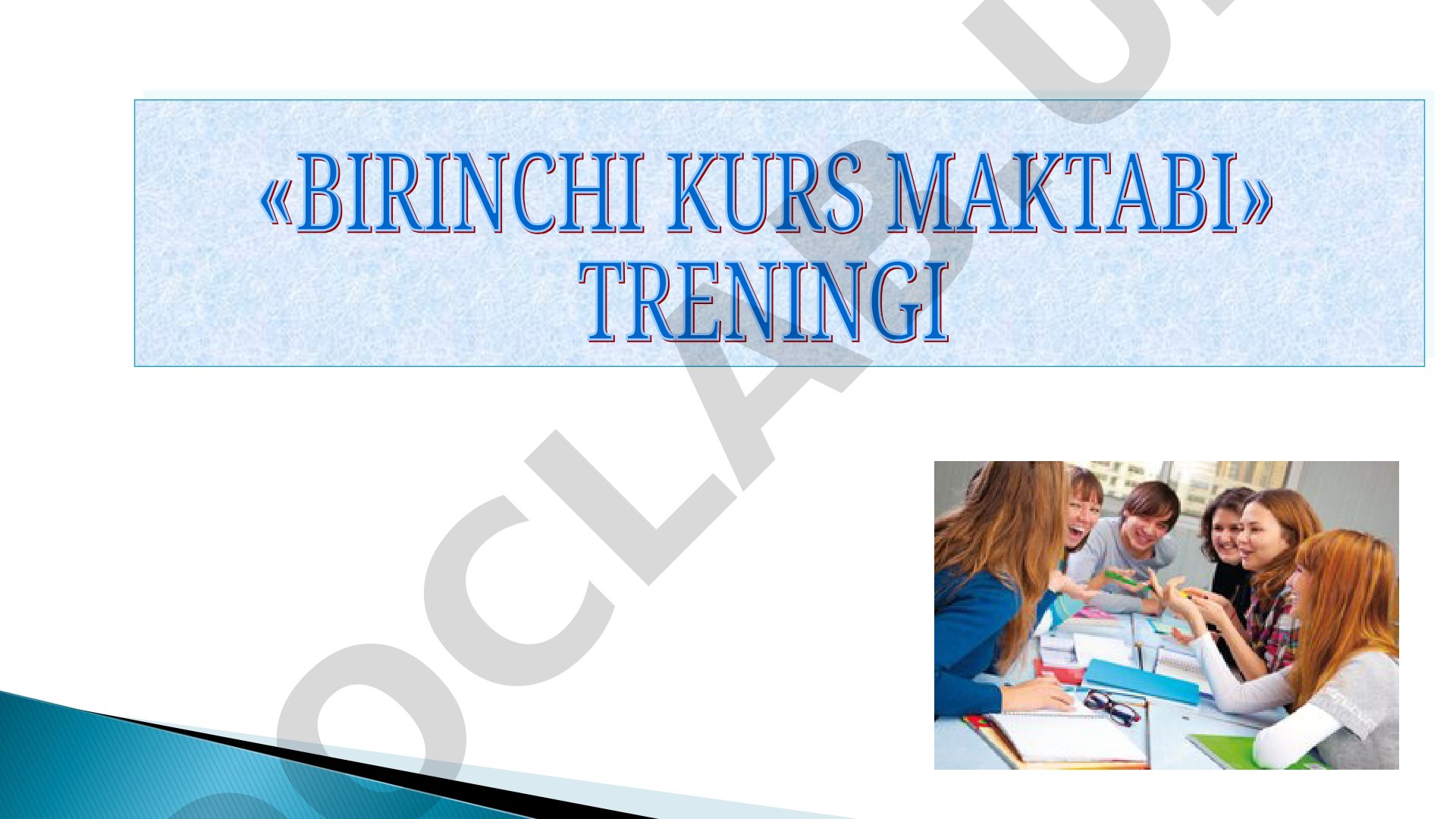 Guruhli ishlash va trening hulq-atvor qoidalari