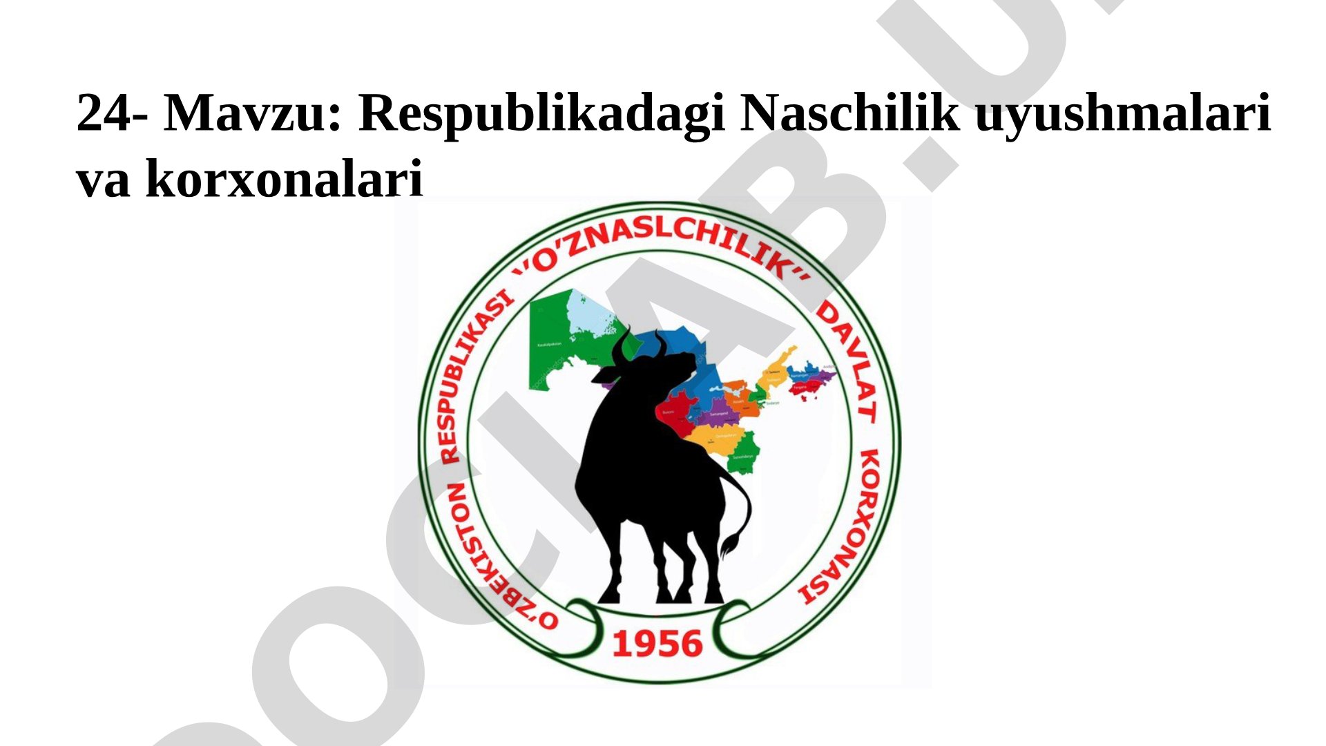 Respublikadagi Naschilik uyushmalari va korxonalari