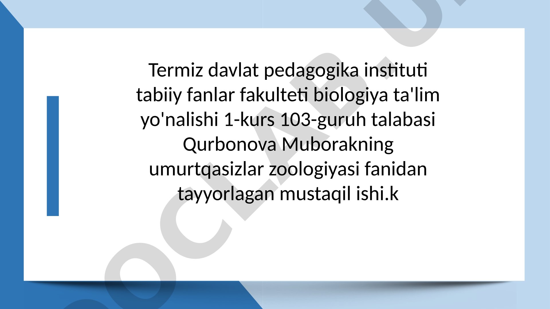 Halqali chuvalchanglar tipining umumiy tavsifi va sistematikasi. Ko‘ptuklilar sinfi.