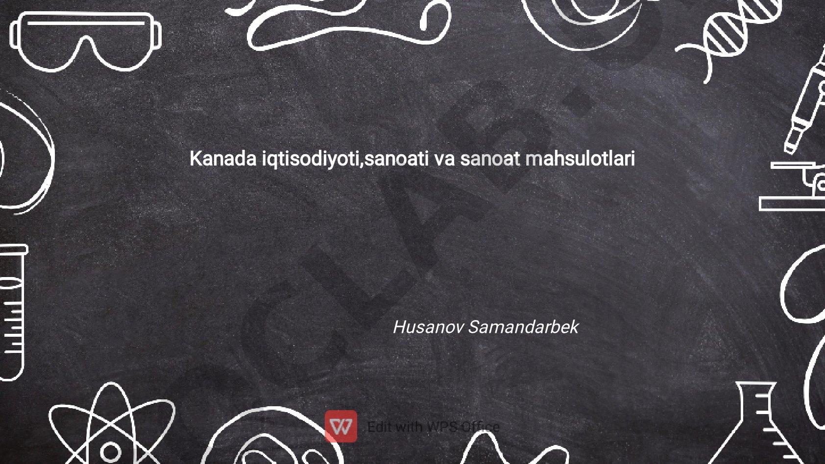 Kanada iqtisodiyoti, sanoati va sanoat mahsulotlari