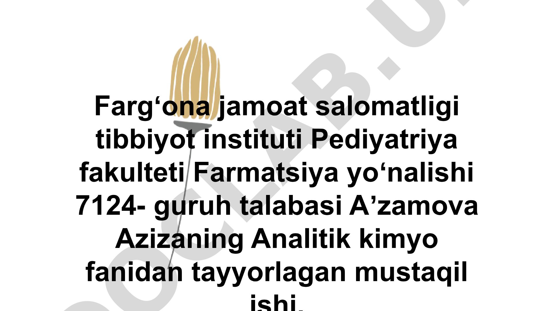 V guruh Sb³⁺ va Sb⁵⁺ kationlarining tibbiyotda qo‘llanilishi va analitik reaksiyalari