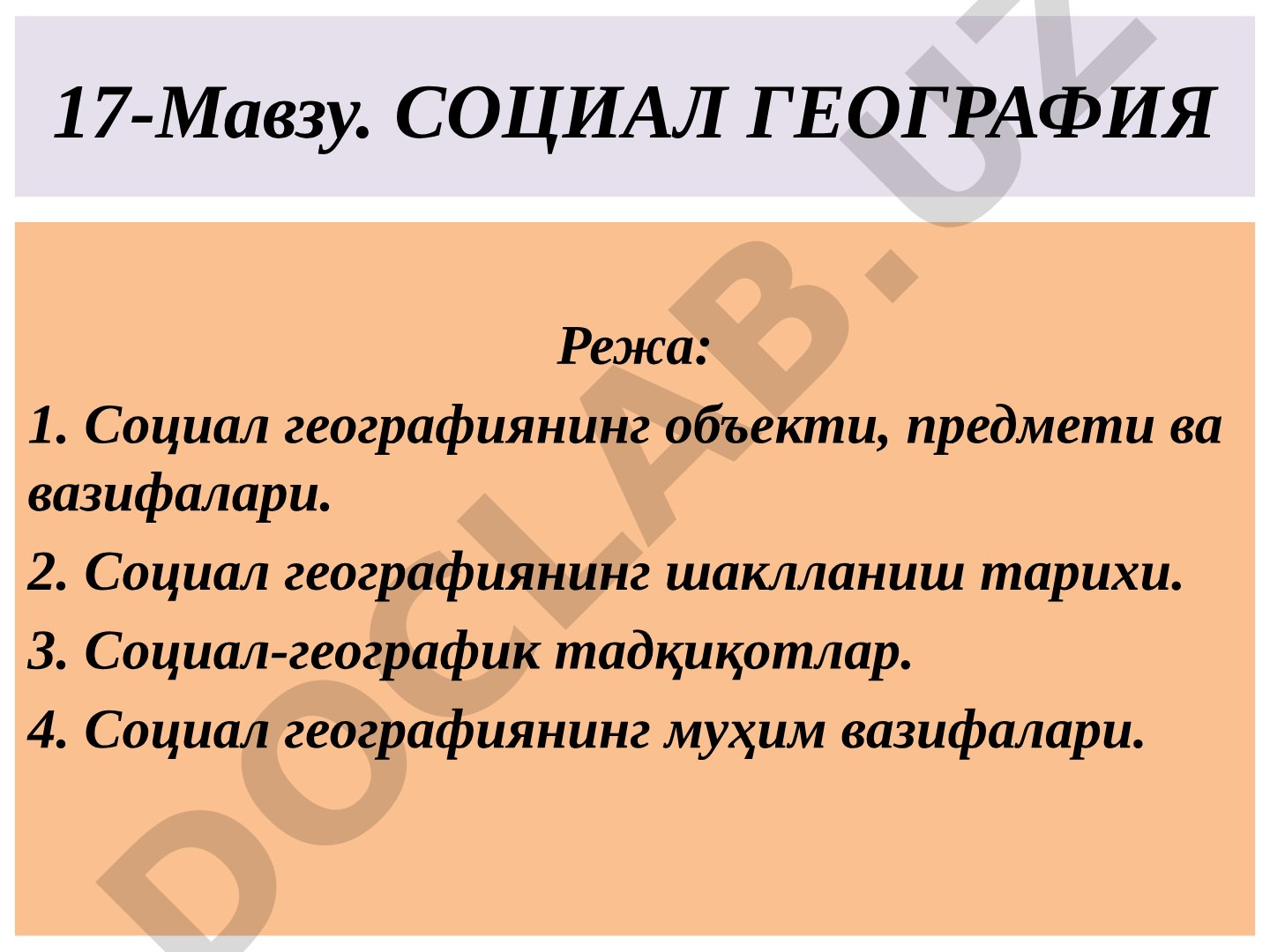 Социал география