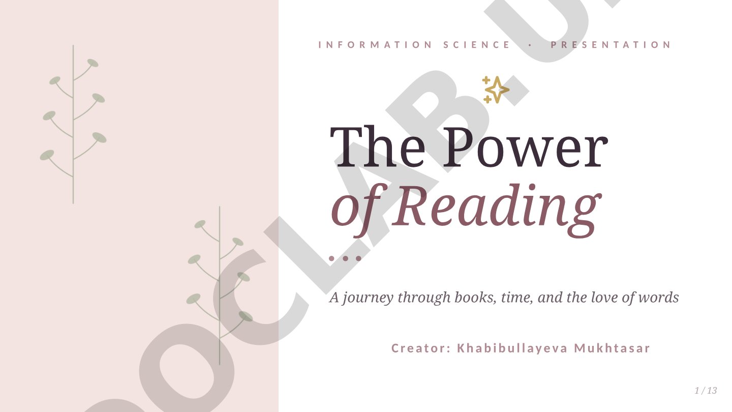 The Power of Reading