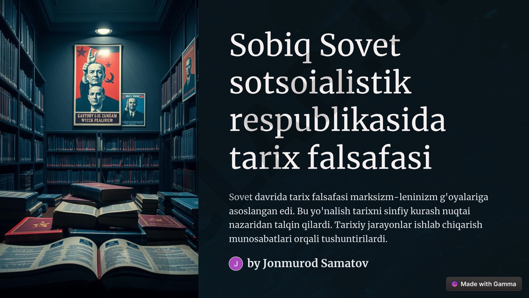 Tarix falsafasining predmeti, vazifalari va asosiy maktablari haqida